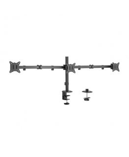 Gembird MA-D3-01 monitor mount / stand 68.6 cm (27") Desk Black