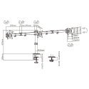 Gembird MA-D3-01 monitor mount / stand 68.6 cm (27") Desk Black