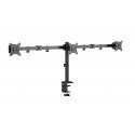 Gembird MA-D3-01 monitoriaus laikiklis arba stovas 68,6 cm (27") Stalas Juoda