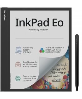 PocketBook InkPad Eo - Mist Grey e-book reader Touchscreen 64 GB Wi-Fi Black, Grey