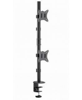 Gembird MA-D2-02 monitora stiprinājums un statīvs 81,3 cm (32") Galds Melns