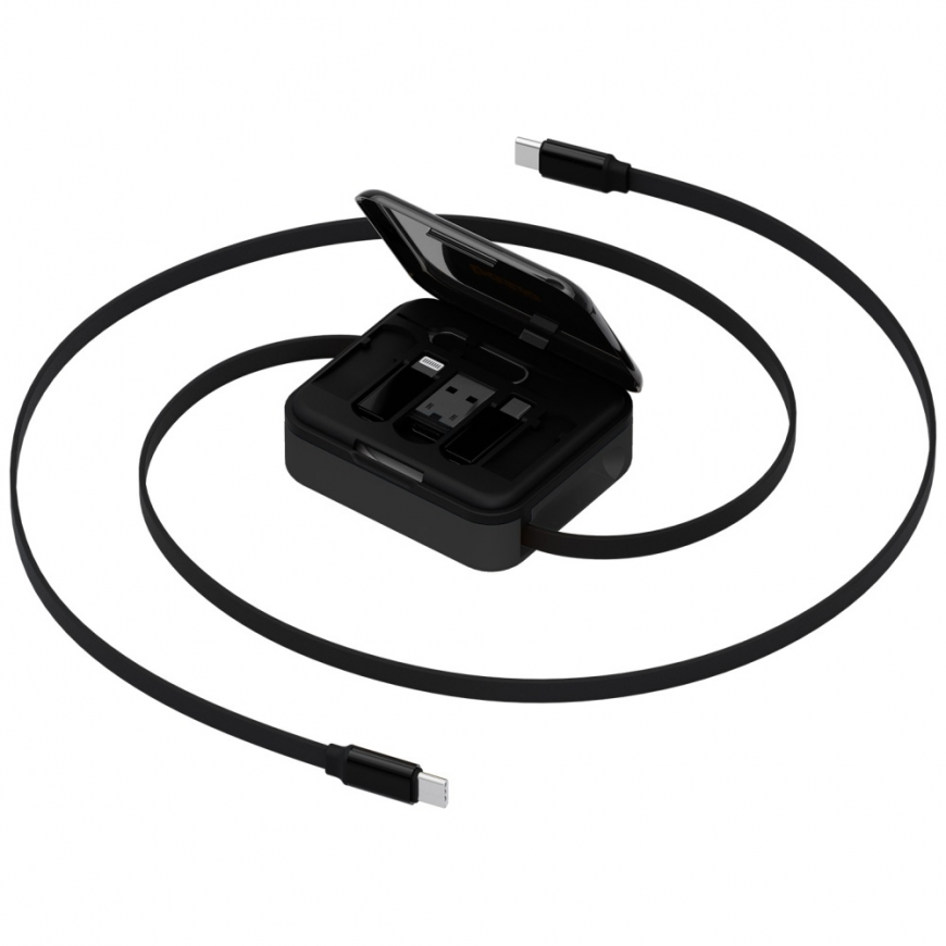 Cable Bazic GoCharge Loop 5in1 Lightning, USB-A, Micro USB 1m bl – 3
