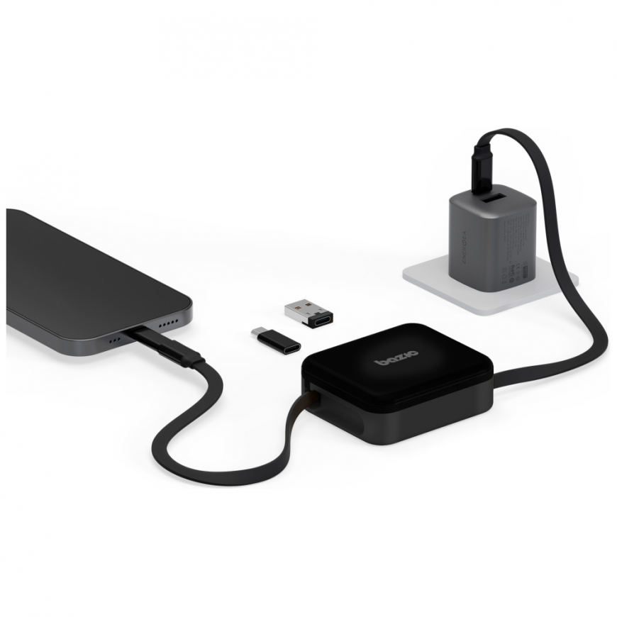 Cable Bazic GoCharge Loop 5in1 Lightning, USB-A, Micro USB 1m bl – 4