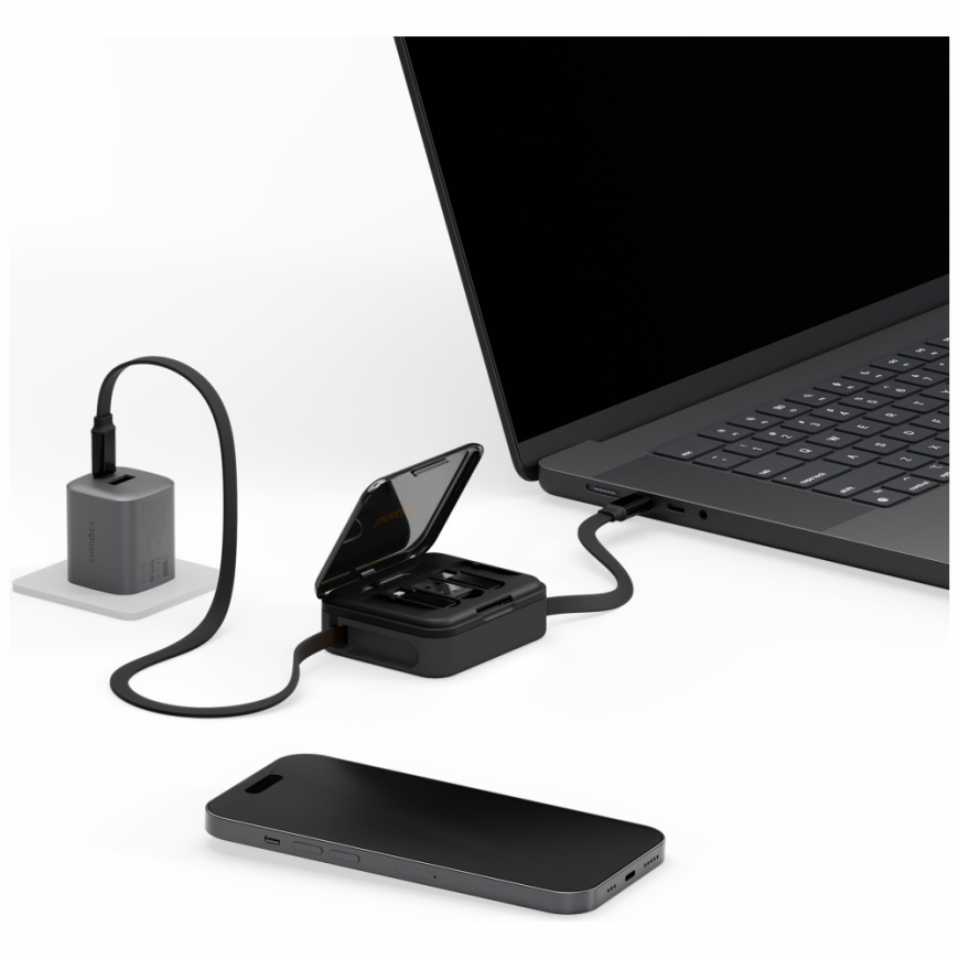 Cable Bazic GoCharge Loop 5in1 Lightning, USB-A, Micro USB 1m bl – 5
