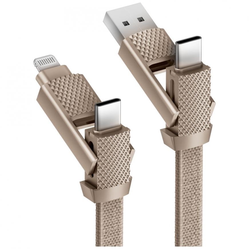 Cable Bazic GoCharge Alucable 4in1 (USB-A|USB-C - USB-C|Lightnin – 2