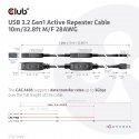 CLUB3D USB 3.2 Gen1 Active Repeater Cable 10m / 32.8ft M/F 28AWG CLUB3D USB 3.2 Gen1 Active Repeater Cable 10m / 32.8ft M/F 28AWG
