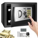 Retoo Electronic Safe with Key Code for Home or Office STAL 23 x 17 x 17 cm Retoo Electronic Safe with Key Code for Home or Office STAL 23 x 17 x 17 cm