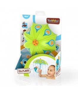 Yookidoo - Filling and Rain Peacock Umbrella - Green - (YO40223)