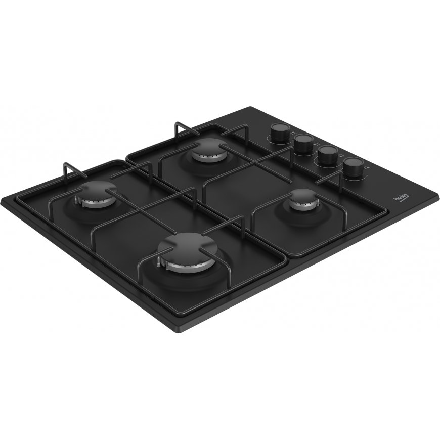 Beko HIGG 64123 SB keittolevy musta Kiinteä 60 cm Kaasuliesi 4 alue(tta) – 2