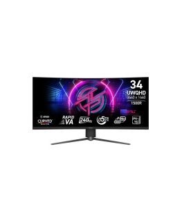 MSI MPG 346CQRFDE X24 86.4cm (34") UWQHD Curved Gaming Monitor 21:9 HDMI/DP/USB-C PD98W 240Hz 1ms (MPRT)