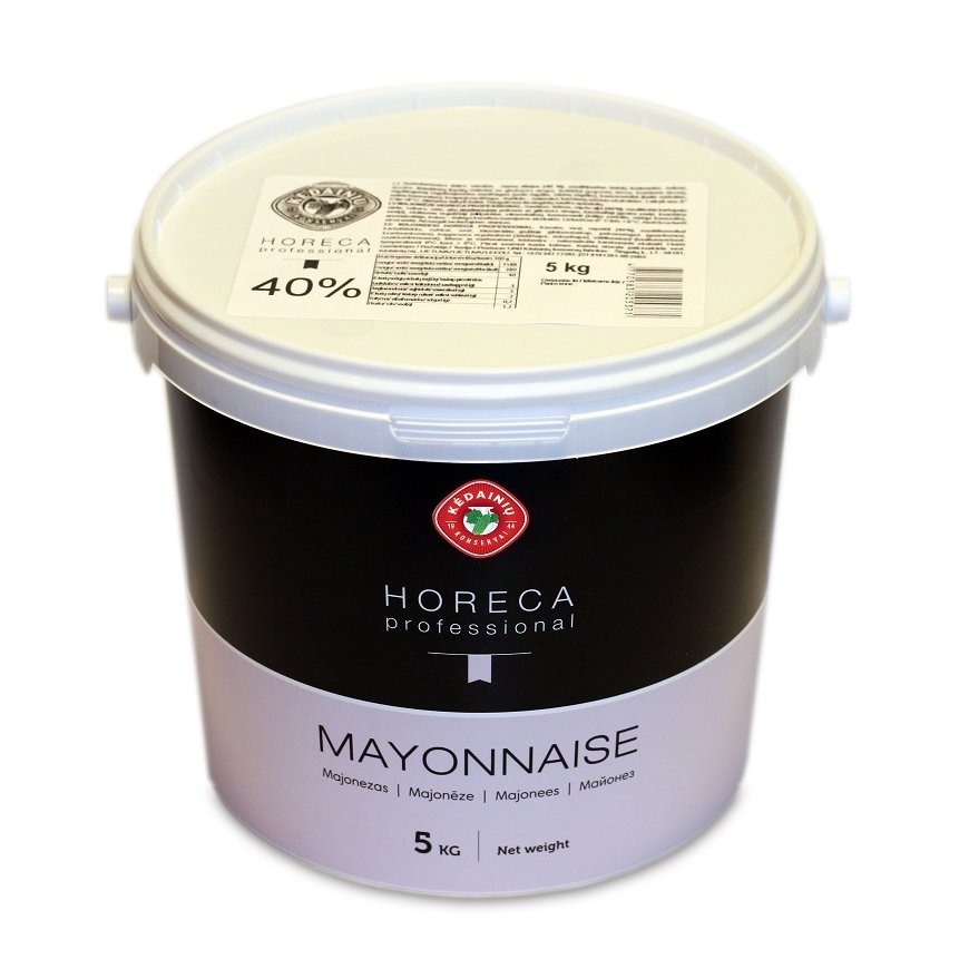 Tradicinis majonezas KĖDAINIŲ horeca professional, kibire, 40% riebumo, 5 kg