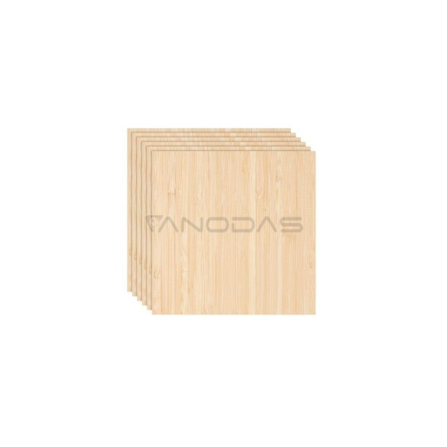 Bambusa finiera - 3 mm - 300 x 300 mm - Bambu Lab - 6 gab.