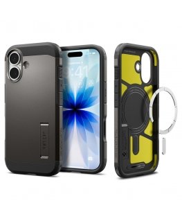 Чехол Spigen Tough Armor "T" MagSafe для Apple iPhone 17 - серого цвета