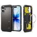 Spigen Tough Armor "T" MagSafe-kuoret Apple iPhone 17:lle - harmaana Spigen Tough Armor "T" MagSafe-kuoret Apple iPhone 17:lle - harmaana