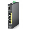 Zyxel RGS100-5P Mittejuhitav L2 Gigabit Ethernet (10/100/1000) Power over Ethernet tugi Must