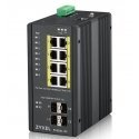 Zyxel RGS200-12P Hallittu L2 Gigabit Ethernet (10/100/1000) Power over Ethernet -tuki musta