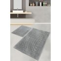 Bathlab ZAC bath mat set, 2 pcs, 50x37 cm / 50x80 cm, dark blue Bathlab ZAC bath mat set, 2 pcs, 50x37 cm / 50x80 cm, dark blue