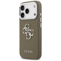 Guess Grained Big 4G Classic Logo Case for iPhone 17 Pro Brown Guess Grained Big 4G Classic Logo Case for iPhone 17 Pro Brown