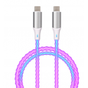Qualo QCS-CC-00 Glowing Cable USB-C / 1m / 3A Qualo QCS-CC-00 Glowing Cable USB-C / 1m / 3A