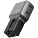 Wall charger Energea TravelGo Adapter 45 2xUSB-C 45W graphite-bl Wall charger Energea TravelGo Adapter 45 2xUSB-C 45W graphite-bl