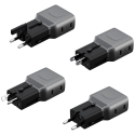 Wall charger Energea TravelGo Adapter 45 2xUSB-C 45W graphite-bl Wall charger Energea TravelGo Adapter 45 2xUSB-C 45W graphite-bl