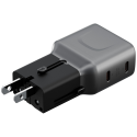 Wall charger Energea TravelGo Adapter 45 2xUSB-C 45W graphite-bl Wall charger Energea TravelGo Adapter 45 2xUSB-C 45W graphite-bl