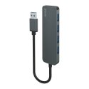 Savio Hub 4 x USB-A 3.1 Gen 1 AK-53 USB 3.2 Gen 1 (3.1 Gen 1) Type-A 1000 Mbit/s Black Savio Hub 4 x USB-A 3.1 Gen 1 AK-53 USB 3.2 Gen 1 (3.1 Gen 1) Type-A 1000 Mbit/s Black