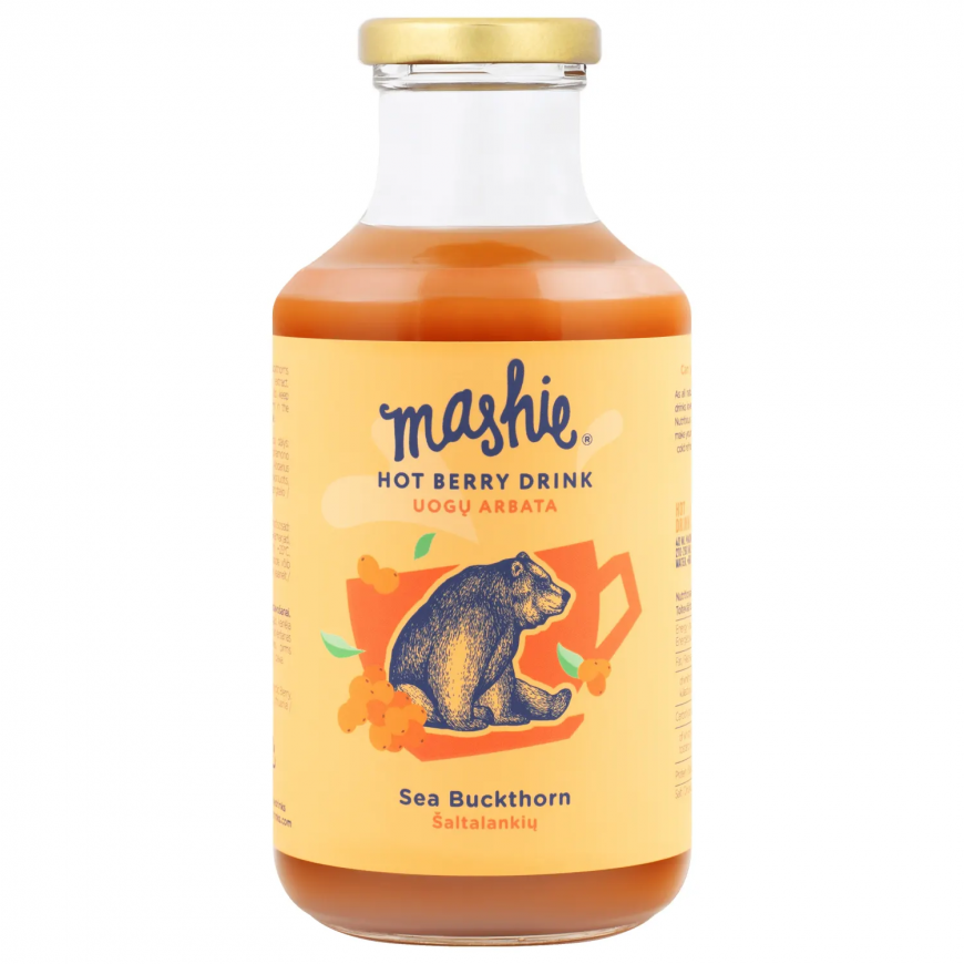Nordic Berry Marjapuree MASHIE Original, tyrniä, 500ml