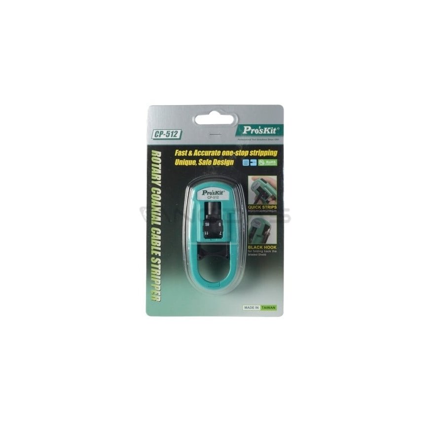 CP-512 Pro'sKit RG-59/6/7/11 Coaxial Cable Stripper