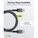 Goobay 75680 DisplayPort cable 2 m Black Goobay 75680 DisplayPort cable 2 m Black