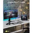 Goobay 75680 „DisplayPort“ kabelis 2 m Juoda Goobay 75680 „DisplayPort“ kabelis 2 m Juoda