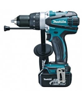 Makita DHP458RF3J puur 2,4 kg Must, Sinine, Hõbe
