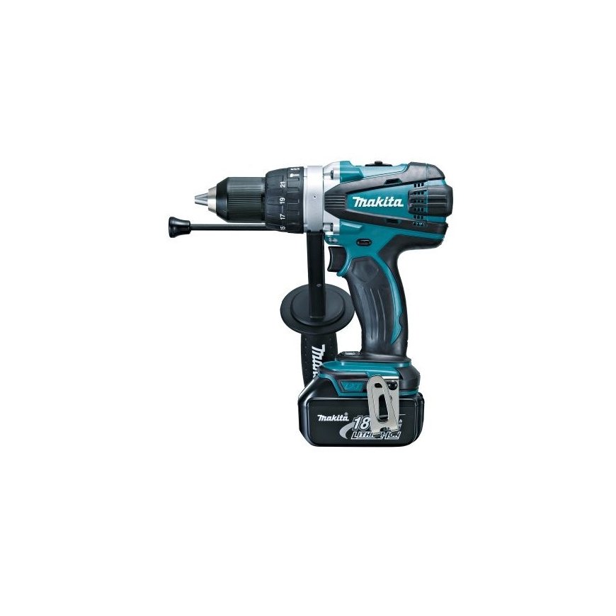Makita DHP458RF3J дрель 2,4 kg Черный, Синий, Серебристый