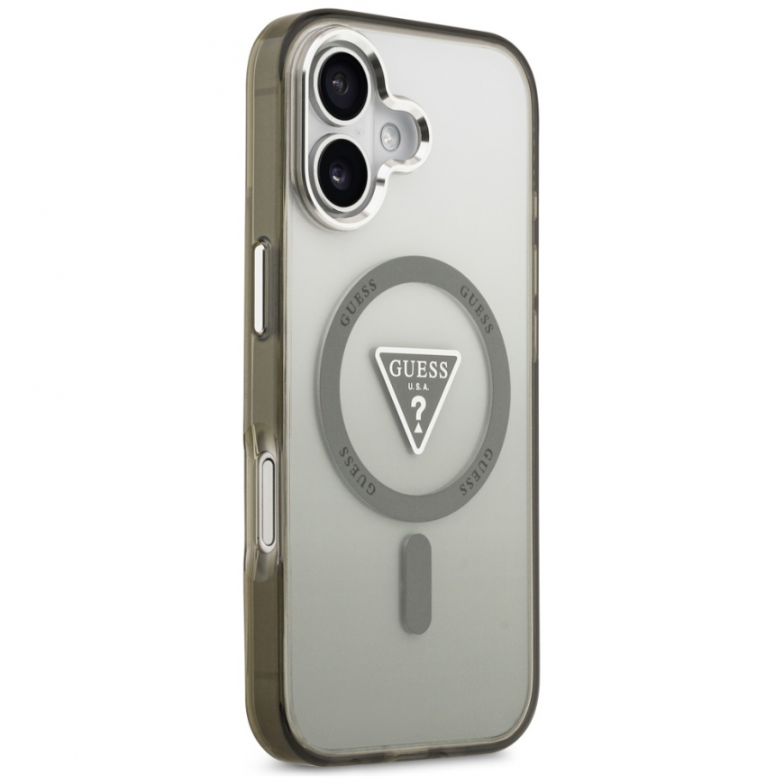 Guess IML Gradient Triangle Logo MagSafe case for iPhone 17 khak – 4