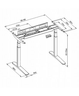 Elektriskais galda statīvs Spacetronik SPE-228G