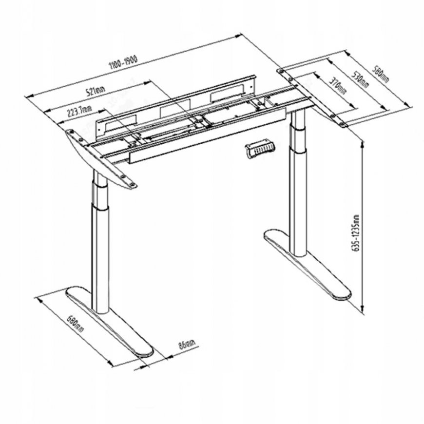 Elektriskais galda statīvs Spacetronik SPE-228G