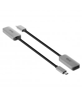 CLUB3D CAC-1567 USB-graafikaadapter 7680 x 4320 pikslit Must, Hõbe