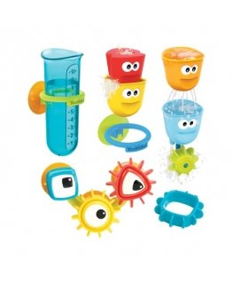 Yookidoo Vesi leikkisetti kupeilla ja pyörillä - Avoin pakkaus