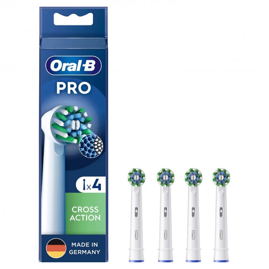 Oral-B CrossAction 4 pcs Balts