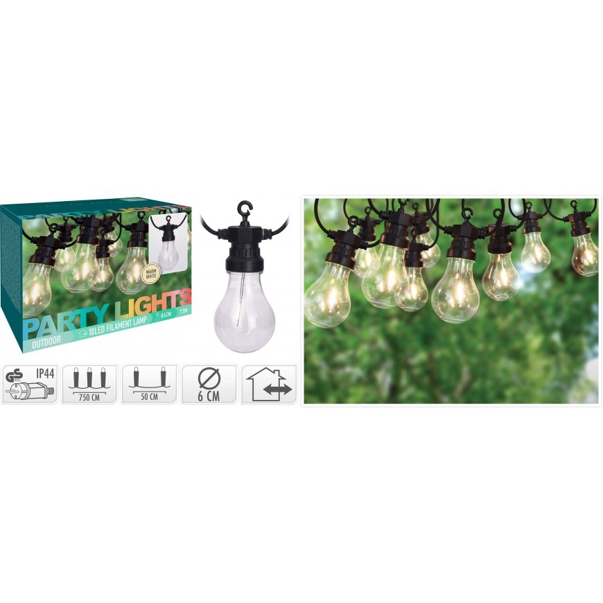 Mondex 80 LED gaismas virtene WW – 2
