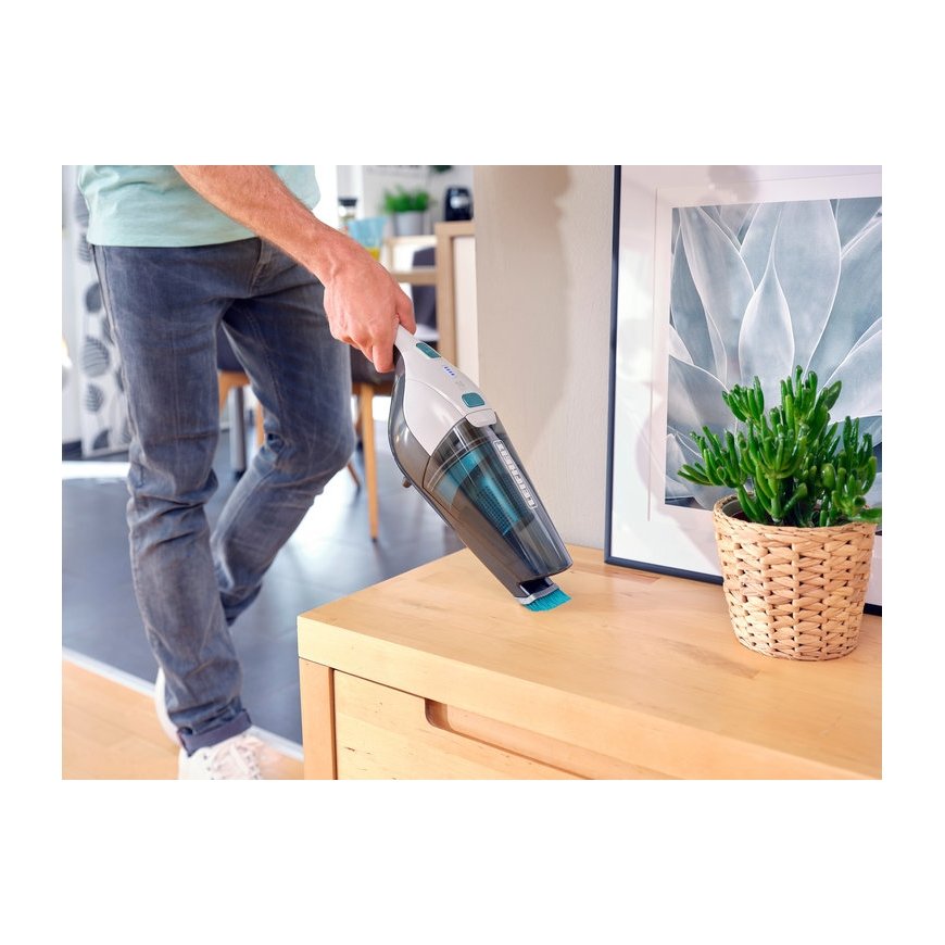 Leifheit Rotaro PowerVac 2in1 “Divi vienā” bezvadu putekļusūcējs Baterija Sauss EPA Bezmaisa Melns, – 4