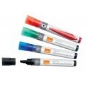 Nobo 1915387 marker 4 tk Peitli otsak Must, Sinine, Roheline, Punane