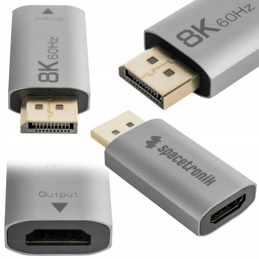 Spacetronik USB-C port and DisplayPort plug adapter SPU-A32