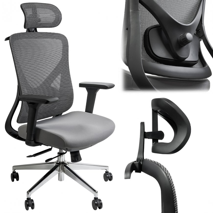 Spacetronik Ergonomiline ELSA musta värvi pööratav kontoritoolid