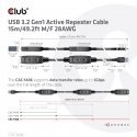 CLUB3D CAC-1406 USB-kaapeli USB 3.2 Gen 1 (3.1 Gen 1) 15 m USB A musta