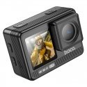 Hoco Sports Camera with Dual Screens, 1.3" + 2" with Stabilizer and IPS Matrix, 4K/30 Frames per Second, DV102, Black