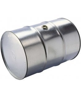 MEVA Galvanized Steel Metal Drum 200L, 2" Opening on the Side
