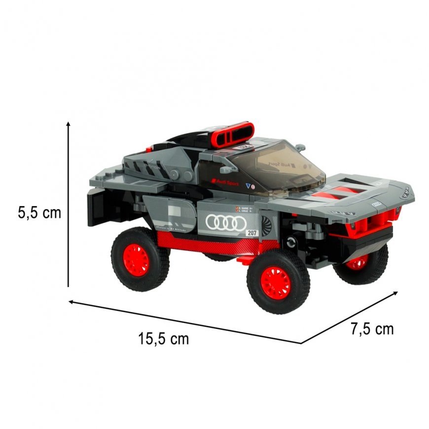 RASTAR 1:30 Scale Die-Cast Model Car, Audi RS Q e-tron Dakar Constructor – 2