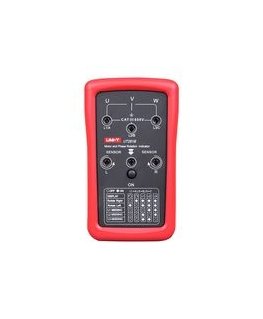 Fazių sekos ir variklio sukimosi krypties testeris 90÷600VAC 15÷400Hz IP40 CAT III 600V, UNI-T