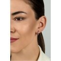 Brilio Silver Brilio Sidabrinis Circle gold-plated earrings with colored zircons EA792Y Brilio Silver Brilio Sidabrinis Circle gold-plated earrings with colored zircons EA792Y